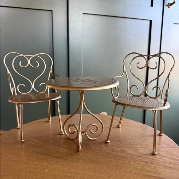 Retired Maileg Large Gold Bistro Set